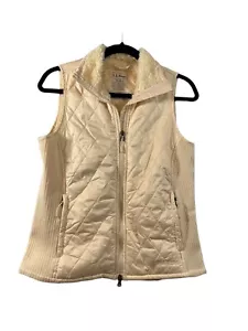 L L Bean Damen Steppweste Kunstfellkragen, Fleecefutter Gr. XS Reißverschluss vorne - Bild 1 von 3