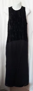 Lisa Ho Size 10 Formal Long Black Dress Viscose & Silk - Picture 1 of 7