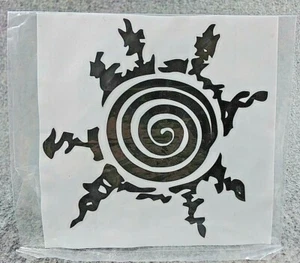 Naruto Seal Logo Decal / Sticker 4.5 Black - Picture 1 of 2