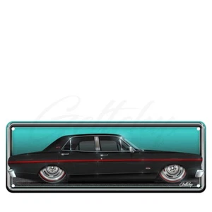 XT Ford Falcon GT Jet Black Auto Art Man Cave Number Plate - Picture 1 of 1