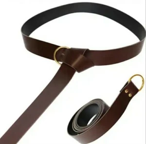 BRAUN Langgürtel Ringgürtel Mittelalter-Gürtel Wikinger Germanen LARP - Bild 1 von 5