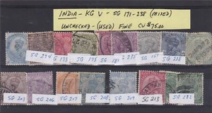 Indien Britische Briefmarken - 1937-40 KGV 171-238 (gemischt) - Post weltweit 2,00 - Bild 1 von 1