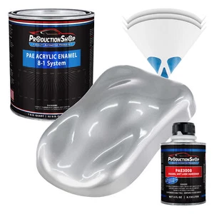 ProductionShop High Gloss Bright Silver Acrylic Enamel Quart Kit, Auto Paint - Picture 1 of 1