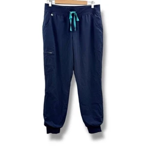 Figs Zamora Freex Lined Jogger Scrub Pants in Navy Blue Sz M Nurse Doctor Vet - Picture 1 of 12