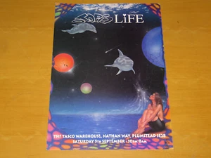 UTOPIA / LIFE - PLUMSTEAD -LTJ BUKEM GROOVERIDER RAT PACK - 1992 RAVE FLYER (A4) - Imagen 1 de 2
