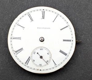 1886 Antique ILLINOIS Watch Co. 560589 141 11j 6s 35mm Movement PARTS REPAIR - Picture 1 of 22