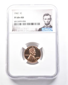 1962 Lincoln Memorial Cent PF68* STAR RD NGC *7799 - Picture 1 of 3