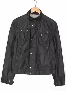J.LINDEBERG British Millerain Waxed Biker Jacket Men Size M MJ5695 - Picture 1 of 8