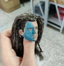1/6 Man Head Mel Gibson Scottish Ancient Character PVC Carved Sculpt Model Toy