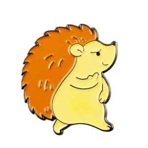 Pin Hedgehog Middle Finger Sign Enamel Pin Fashion Accessory Jewelry - Picture 1 of 4