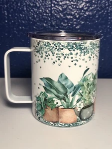12oz Mug,Metal Mug, Coffee Cup,plants - Picture 1 of 6