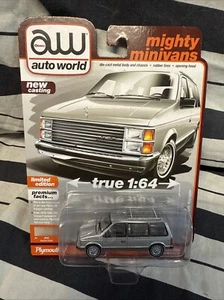 Auto World 1985 Plymouth Voyager Silver 1/64 - Picture 1 of 3