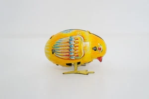 Vintage Tin Litho Hopping Chick Wind Up Toy Chicken HAJI Japan READ DESCRIPTION - Picture 1 of 10