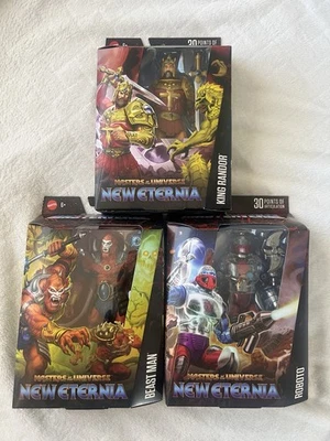 MASTERS OF THE UNIVERSE MASTERVERSE NEW ETERNIA WAVE 16 SET OF 3 - Image 1 of 4