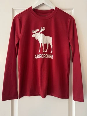 Camisa de dormir roja para niños Abercrombie talla 13/14 Foto 1 de 3