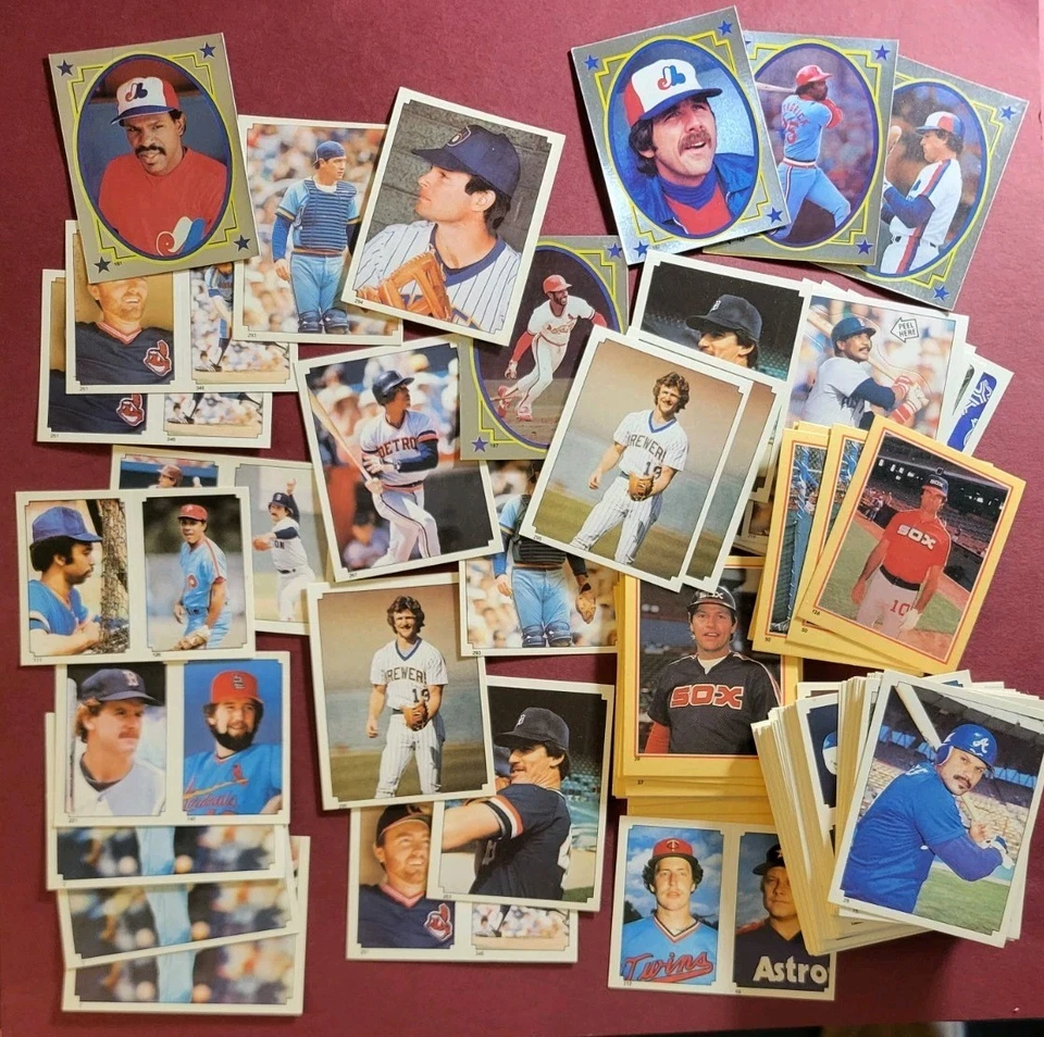Lote de 170 pegatinas vintage de estrella de béisbol Topps Fleer 1984 1985 *HOFers* Foto 1 de 1