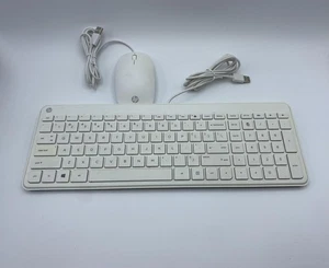 HP Pavilion Wired Thin Keyboard & Envy Omen Stream Mouse - White (853236-001) - Picture 1 of 1