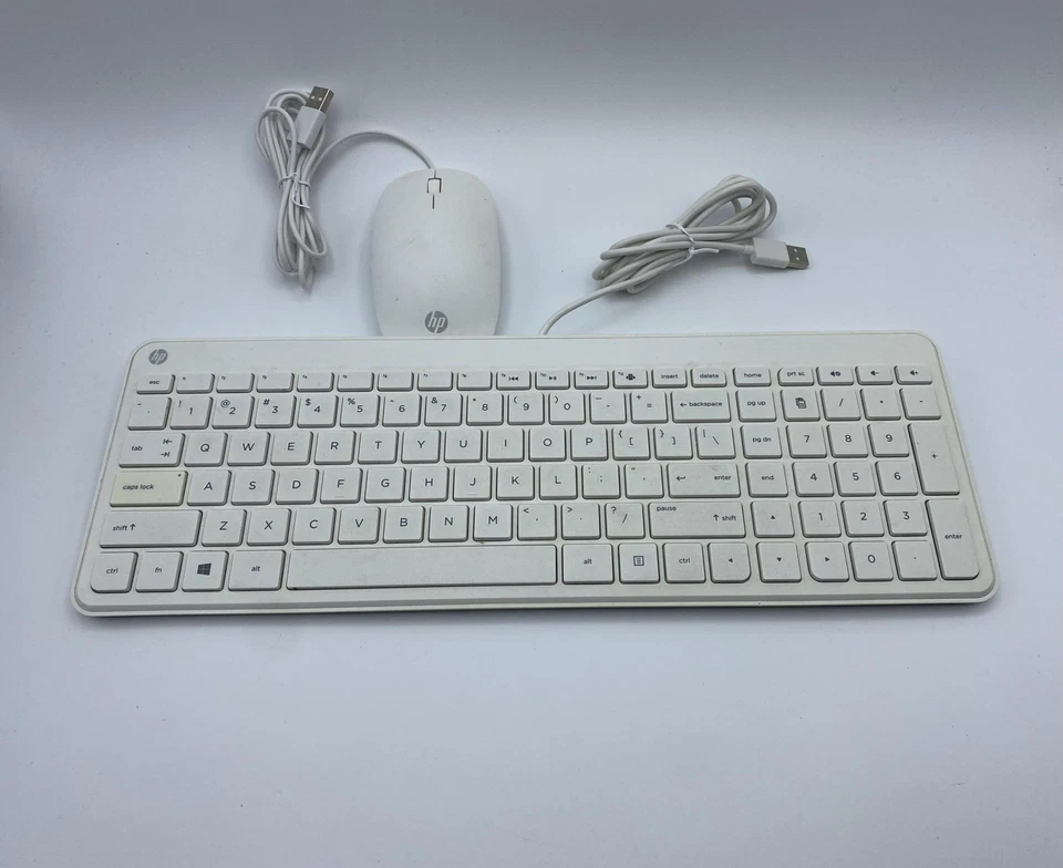 HP Pavilion Wired Thin Keyboard & Envy Omen Stream Mouse - White (853236-001) - Image 1 of 1