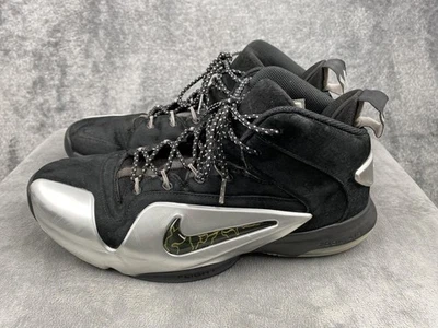 Nike Zoom Rookie Shoes Mens Size 12 Penny Hardaway Metallic Platinum 749629-002 - Image 1 of 4