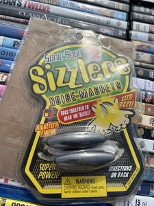 Sizzlers Zap Sonic Sound Noise Magnets NOS New Still In Package Chrome - Picture 1 of 2