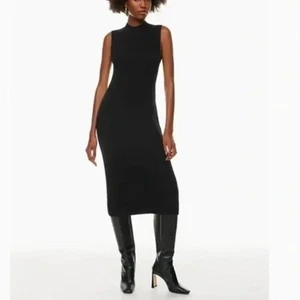 Aritzia Babaton Aesthetica Mock Neck Midi Wolle Pullover Kleid S - Bild 1 von 7
