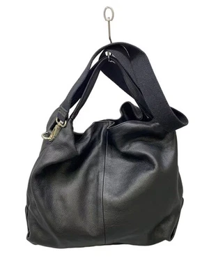 Bolso de hombro LAURA DI MAGGIO en cuero de vaca negro Foto 1 de 4