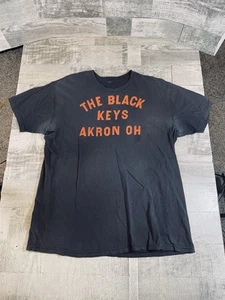 The Black Keys Akron OH Y2K Herren XL schwarz Konzert T-Shirt Distressed Rock - Bild 1 von 8