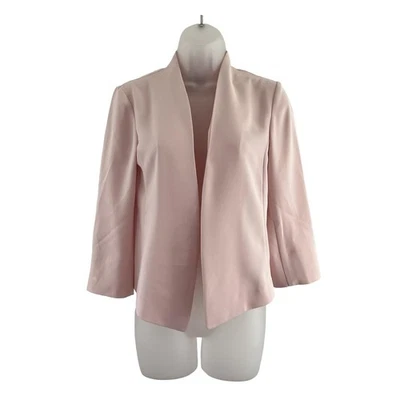 Blazer Ann Taylor Mujer XXS Rosa Frente Abierto Manga 3/4 Chaqueta Ligero Nuevo Foto 1 de 4