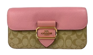 Coach Morgan Shoulder Bag (Light Khaki/Powder Pink Multi/Snake Trim) - New - Picture 1 of 1
