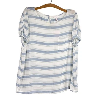 Camisa feminina XXL LAUREN CONRAD 2X plus size túnica manga curta leve top - Imagem 1 de 4