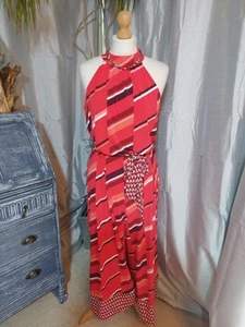 Gorgeous Monsoon Jumpsuit Size 14 Red Classic Elagant Wedding Ascot Cruise - Picture 1 of 7