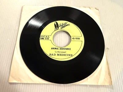 BAD MEDICINE Animal Assistance/She's Taken All My Money 1970s Orbit 45-100 R&B Foto 1 de 4