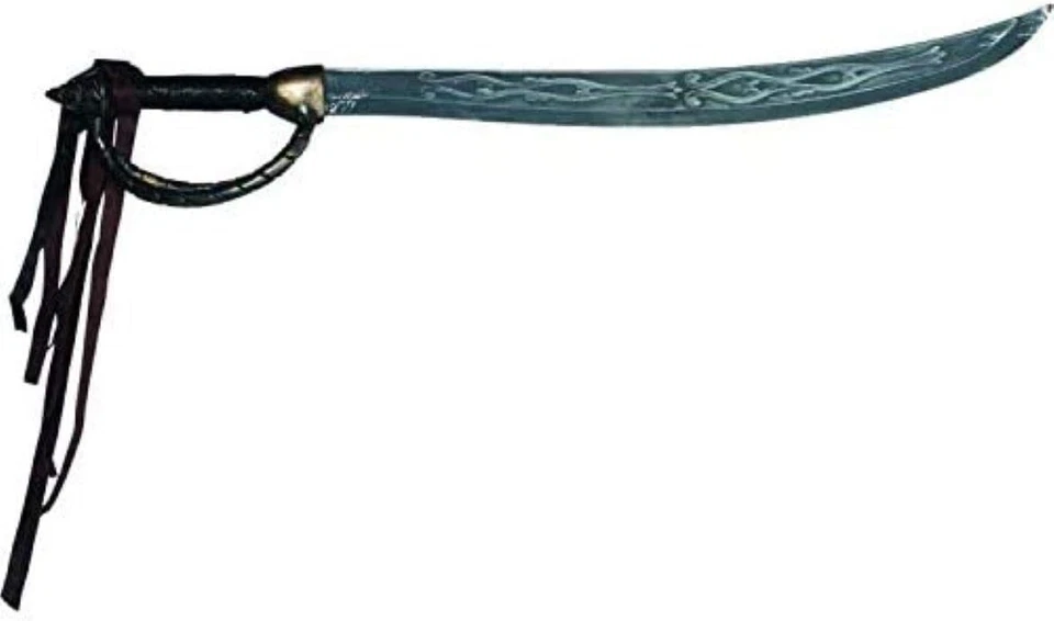 Pirate Sword Caribbean Toy Prop Fancy Dress Up Halloween Adult Costume Accessory - Image 1 of 1