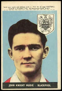 A&BC - 'Footballers (1958/59 Planet)' (1958)  - John Mudie (Blackpool) - Picture 1 of 2