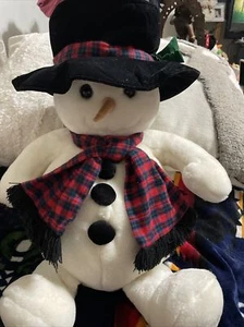 Vintage 1997 Target SNOWDEN Plüschtier Stofftier Weihnachten Schneemann Commonwealth - Bild 1 von 7