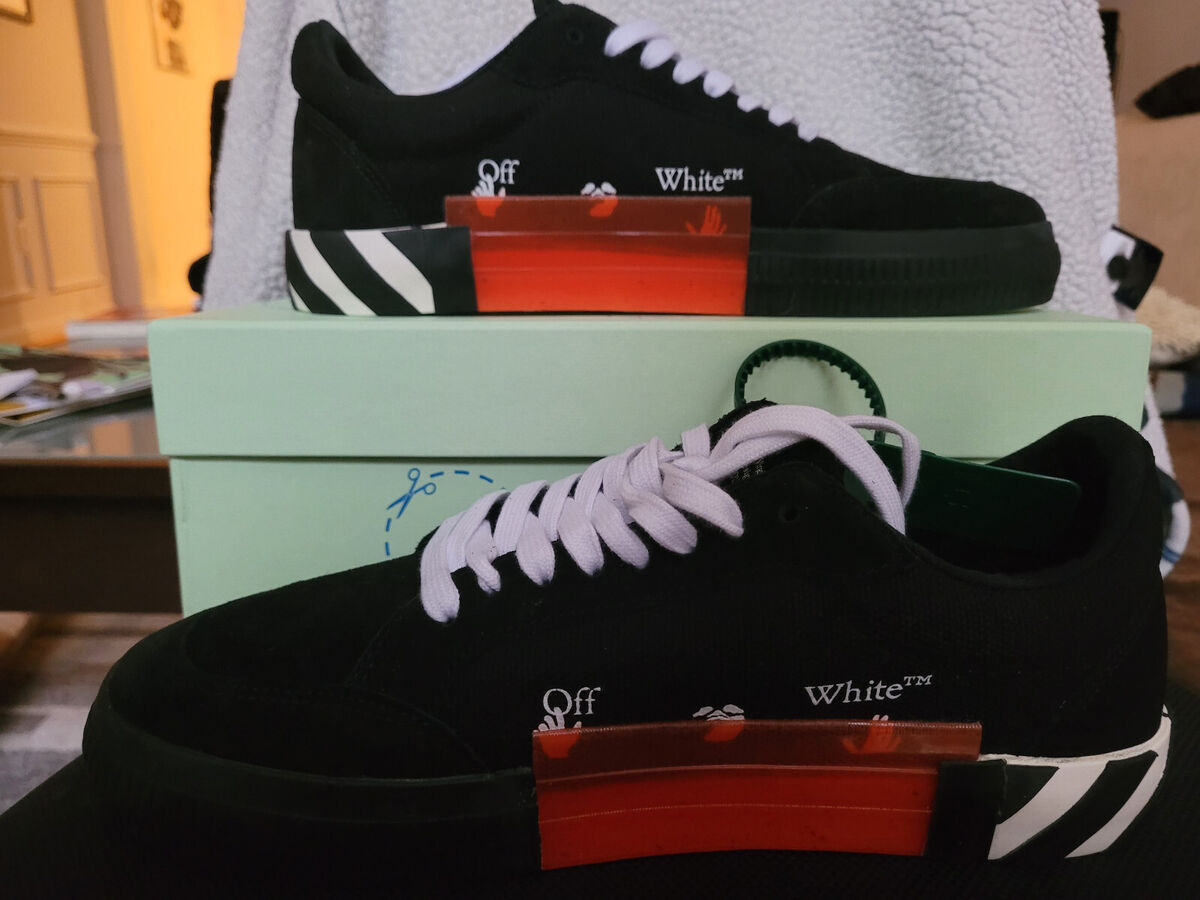 Off-White Vulcanized Low Black White for sale - eBay Off-White Vulcanized Low Black White for sale - eBay