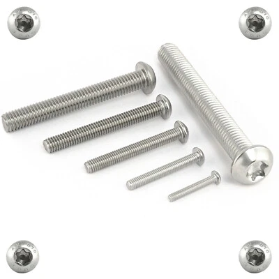 Linsenkopfschrauben DIN/ISO 7380 - 1 Torx M2-M12 Flachkopf Edelstahl A2 VA V2A - Bild 1 von 4