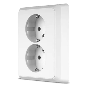 Ritter 0510066992 PrimaLuxe Double Prise Murale de Courant Blanc - Photo 1/5