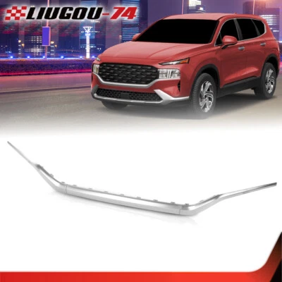 Fit For 2021-2023 Hyundai Santa Fe Front Grille Middle & side Molding Trim Foto 1 de 4