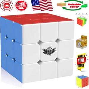 Cyclone Boys 3x3 Magic Cube - Ergonomic Stickerless Puzzle for Family Fun - Picture 1 of 9