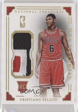 2015-16 National Treasures NBA Material Prime /25 Cristiano Felicio #8 Rookie RC