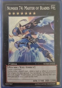 YuGiOh Number 74: Master of Blades Secret Rare 1st Edition NUMH-EN032 - Picture 1 of 1