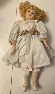 Edna Dali Puppe exklusiv für Seymour Mann 20 Zoll blau gold weiß Srewe - Bild 1 von 3
