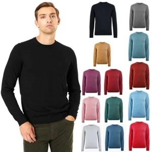 Mens Ex M&S Knitwear Sweater Jumper Pullover Crew Neck Long Sleeve Cardigan Top - Picture 1 of 15