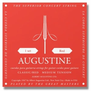 Augustine Classic Red MT Classical Guitar Strings String Clear Nylon - Full Set  - Picture 1 of 1