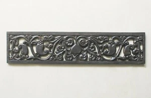 Wooden Filigree Carving Wall Panel Lintel Door Top Vintage Home Decor Sculpture - Picture 1 of 5