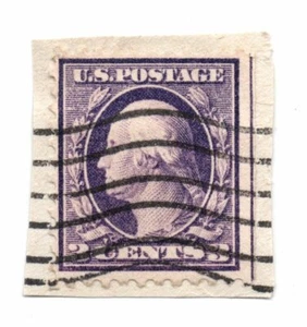 Scott Stamp # 502 (3c), GEORGE WASHINGTON, Used Single (b28) On Paper - Picture 1 of 1