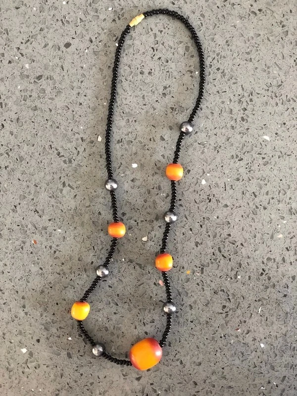 Moda Joyería Collar Ámbar Cuentas Hecho a Mano Comercio Justo Unisex Foto 1 de 1
