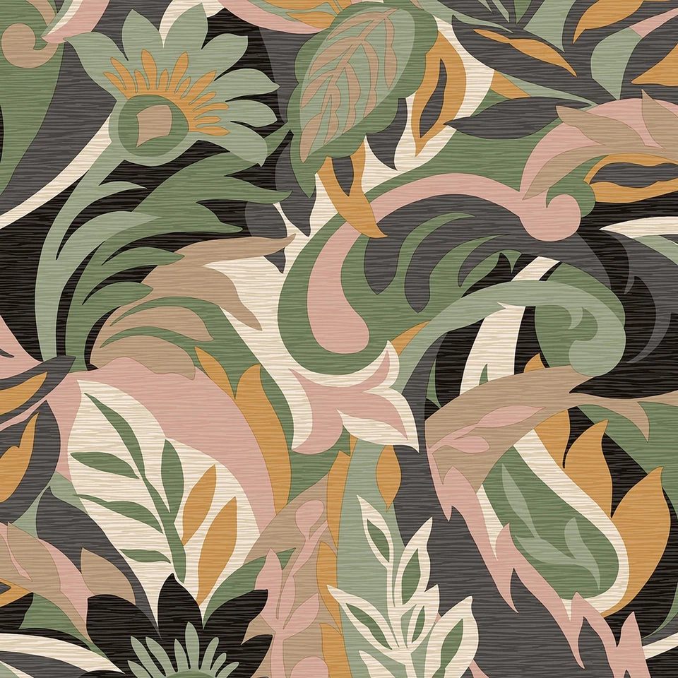 Casa Leaf Wallpaper World of wallpaper 5902 Blush Foliage Jungle Leaves Flowers