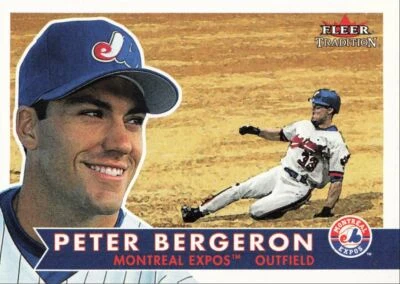 2001 Fleer Tradition Baseball Peter Bergeron Montreal Expos #163 - Image 1 of 2